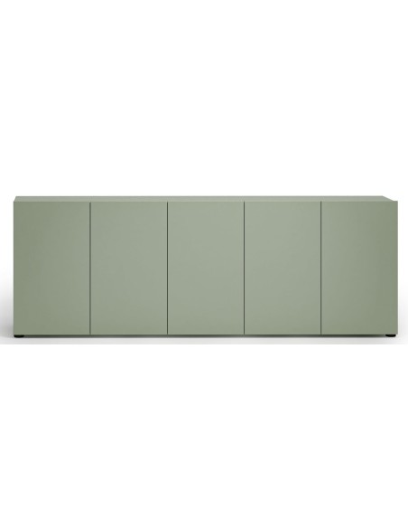 credenza lunga soggiorno verde salvia