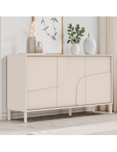 Madia 3 ante cashmere su piedini cm 155