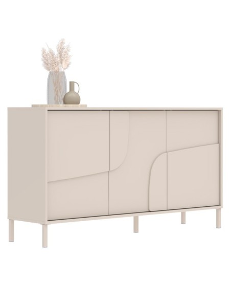 Madia 3 ante cashmere su piedini cm 155