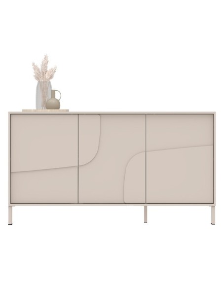 Madia 3 ante cashmere su piedini cm 155