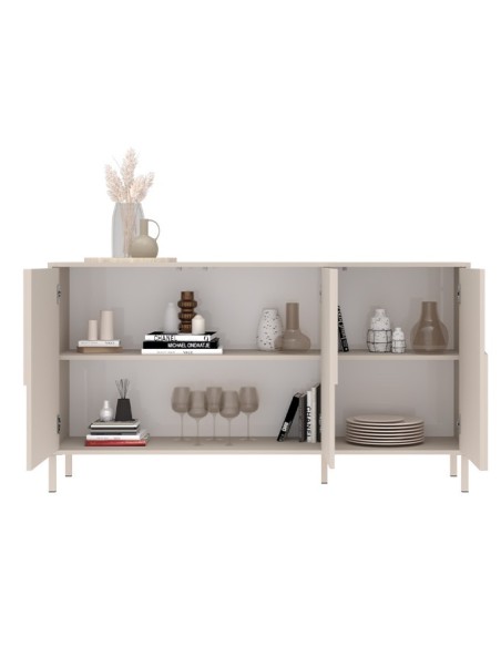 Madia 3 ante cashmere su piedini cm 155