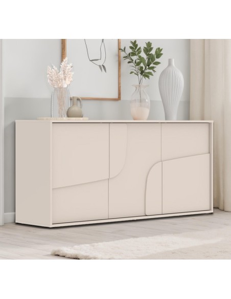 Madia 3 ante cashmere su piedini cm 155