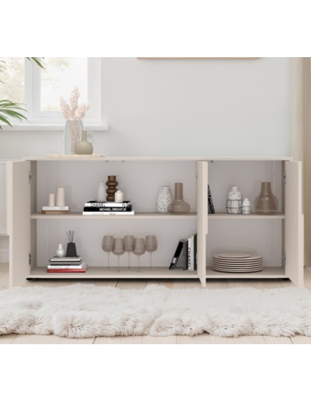 Madia 3 ante cashmere su piedini cm 155