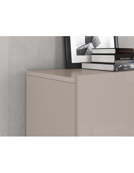 Scarpiera  mobile ingresso 4 ante cashmere lucido / rovere