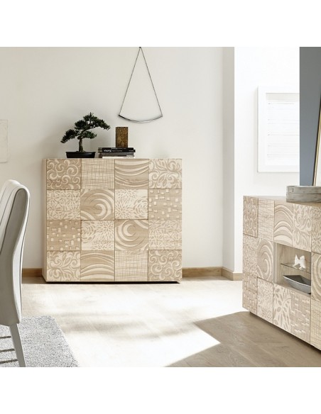 Credenza Madia due ante serigrafate