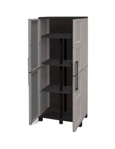 Armadio in resina con cerniere in acciaio Porta scope