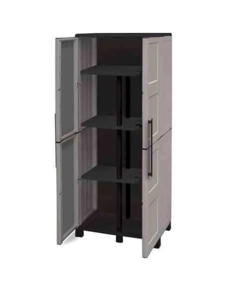 Armadio in resina con cerniere in acciaio Porta scope