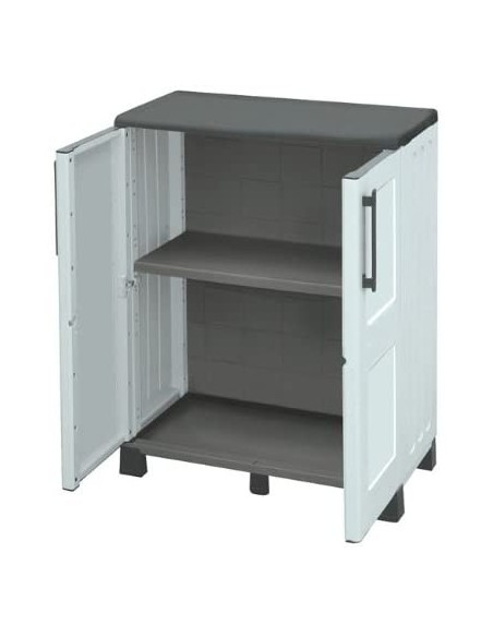 Armadio basso in resina con cerniere in acciaio