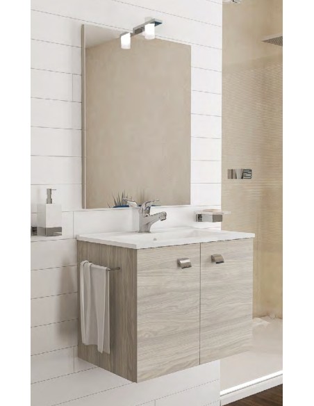 Arredo bagno  completo di mobile,lavabo,led,specchio,porta asciugamani