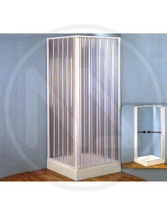 Box doccia 2 lati in resina con apertura centrale 80-60 x 80-60 2