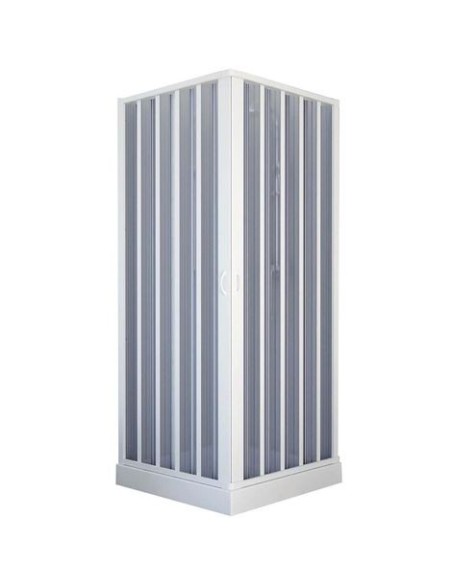 Box doccia 2 lati in resina con apertura centrale 80-60 x 80-60