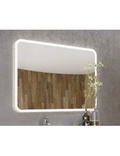 Specchiera retroilluminata led moderna 100 x 70