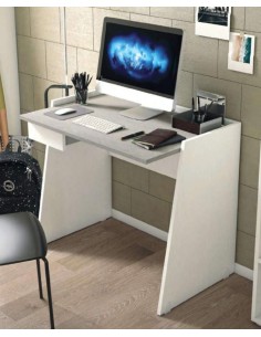 Scrivania moderna Bianco venato /Cemento