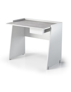 Scrivania moderna Bianco venato /Cemento 2