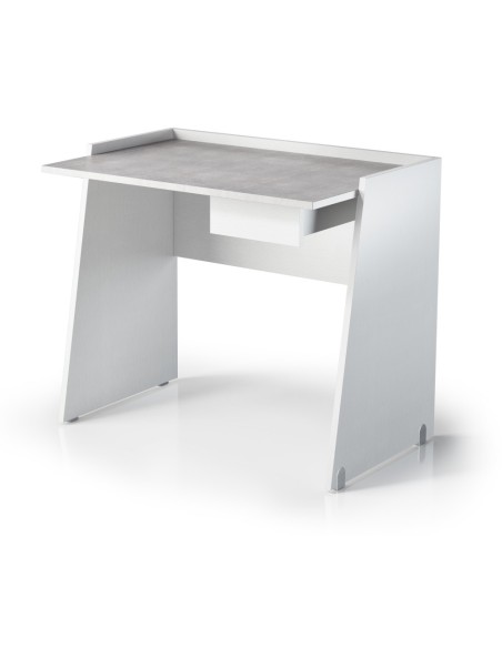 Scrivania moderna Bianco venato /Cemento