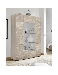 Vetrina 2 ante serigrafata rovere