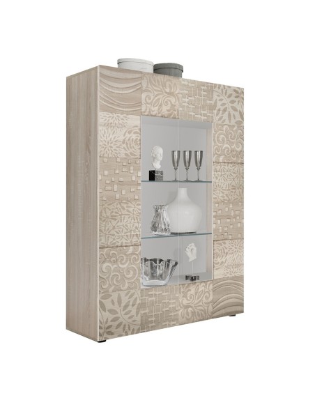 Vetrina 2 ante serigrafata rovere