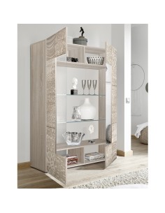 Vetrina 2 ante serigrafata rovere 2