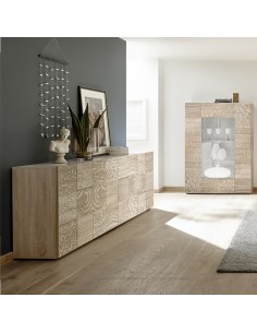 Credenza 4 ante serigrafata rovere 2