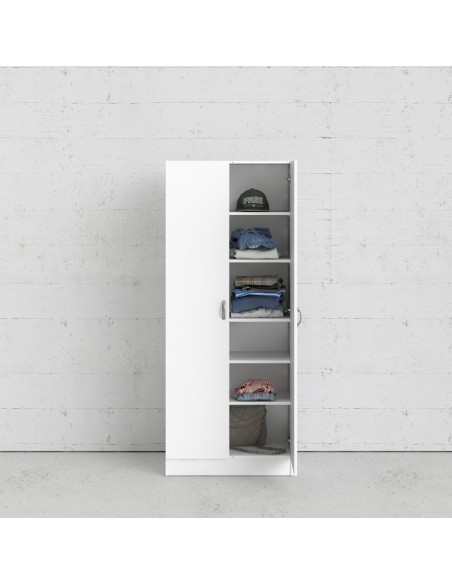 Armadio multiuso 6 ripiani Bianco