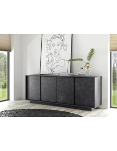 Madia / credenza 4 ante marmo nero