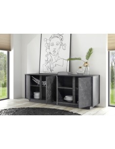Madia / credenza 4 ante marmo nero 2