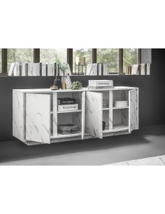 Madia 4 ante marmo bianco 2