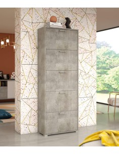 Scarpiera 5 ribalte ( Doppia Capienza ) Cemento