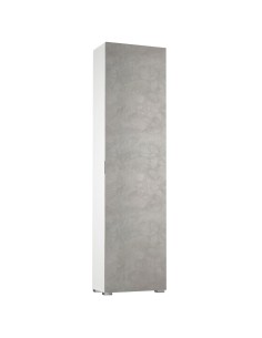 Scarpiera mobile multiuso Bianco / Cemento